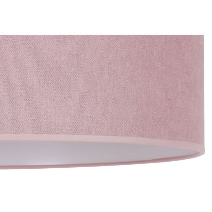 Duolla - Kattovalo BRISTOL 1xE27/15W/230V halk. 45 cm vaaleanpunainen/valkoinen
