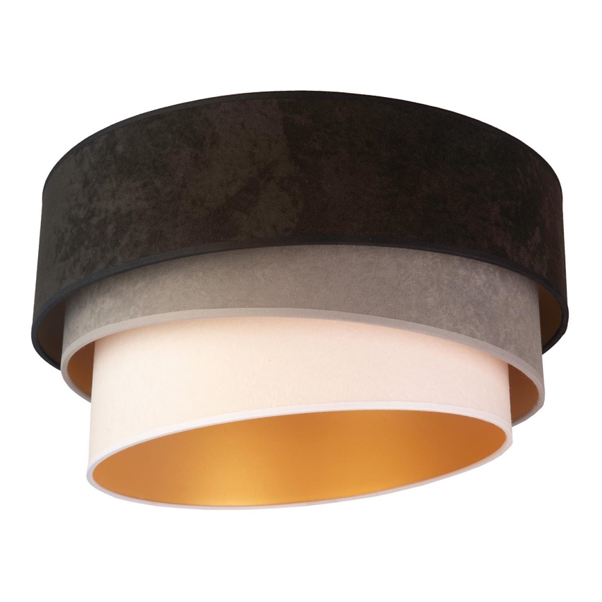 Duolla - Kattovalo DEVON 1xE27/40W/230V halkaisija 45 cm musta/harmaa/beige
