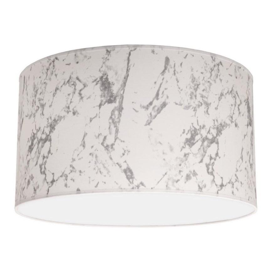 Duolla - Kattovalo MARBLE 1xE27/40W/230V halkaisija 45 cm valkoinen/harmaa