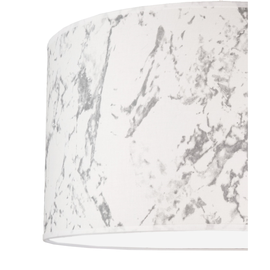 Duolla - Kattovalo MARBLE 1xE27/40W/230V halkaisija 45 cm valkoinen/harmaa