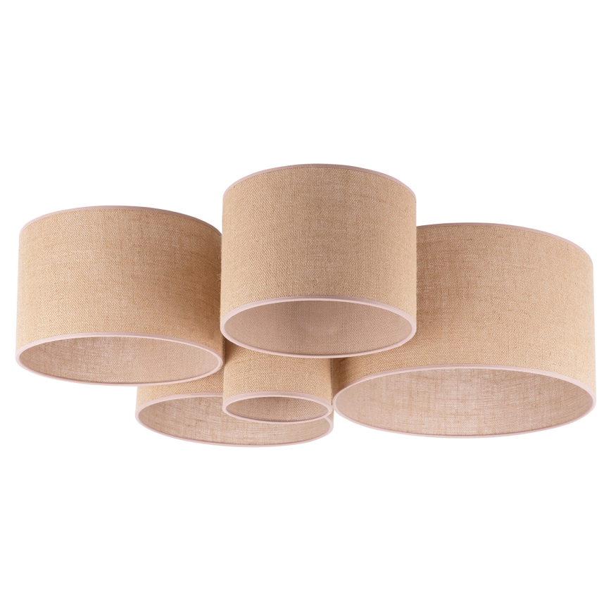 Duolla - Kattovalo ROLLER PENTO 5xE27/60W/230V beige