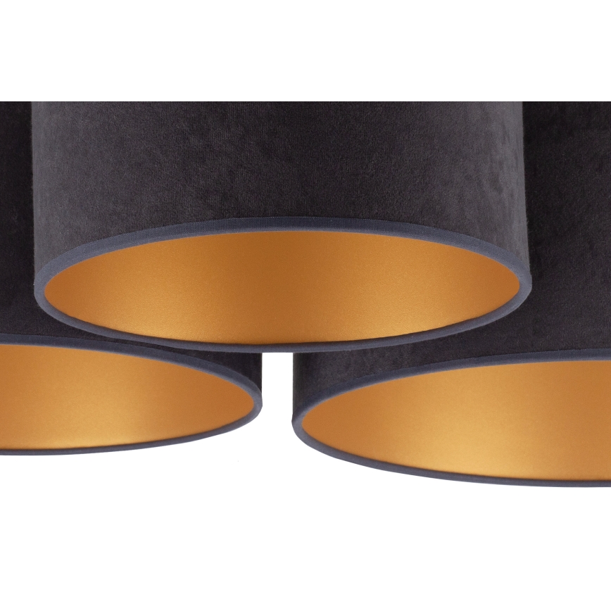 Duolla - Kattovalo ROLLER TRIO 3xE27/60W/230V antrasiitti