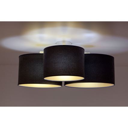 Duolla - Kattovalo ROLLER TRIO 3xE27/60W/230V antrasiitti