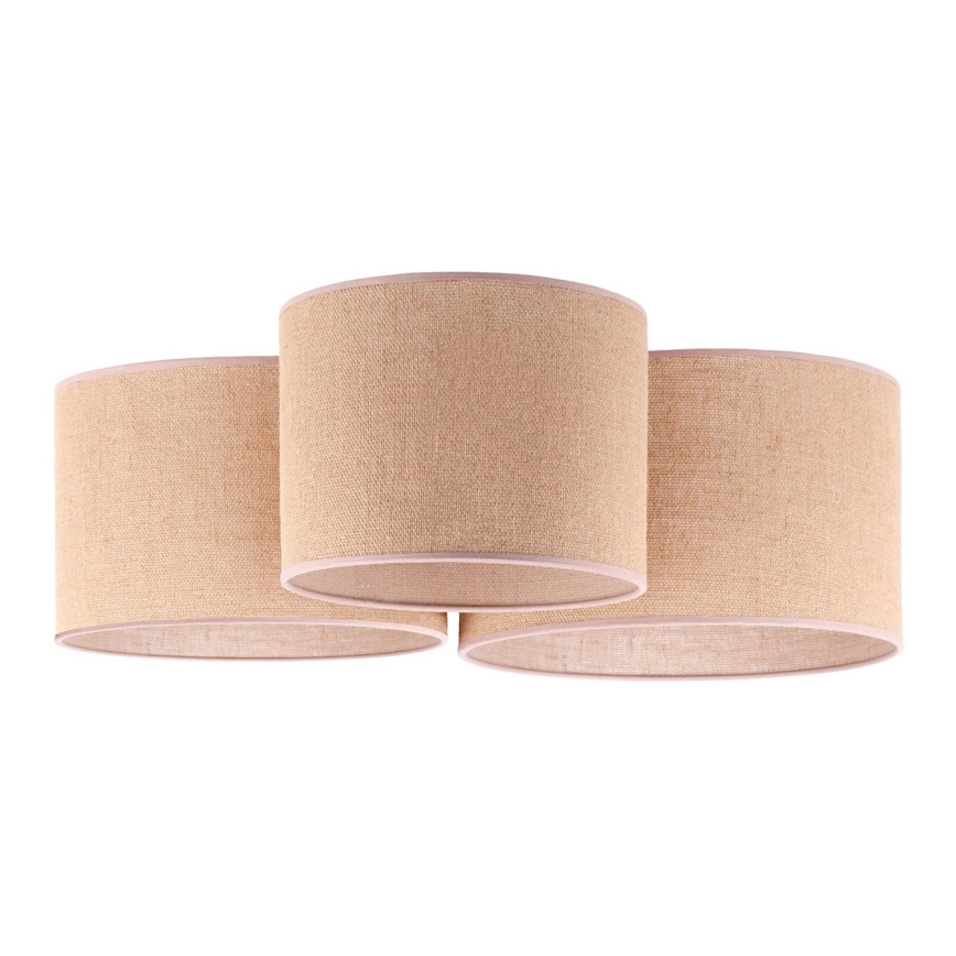 Duolla - Kattovalo ROLLER TRIO 3xE27/60W/230V beige