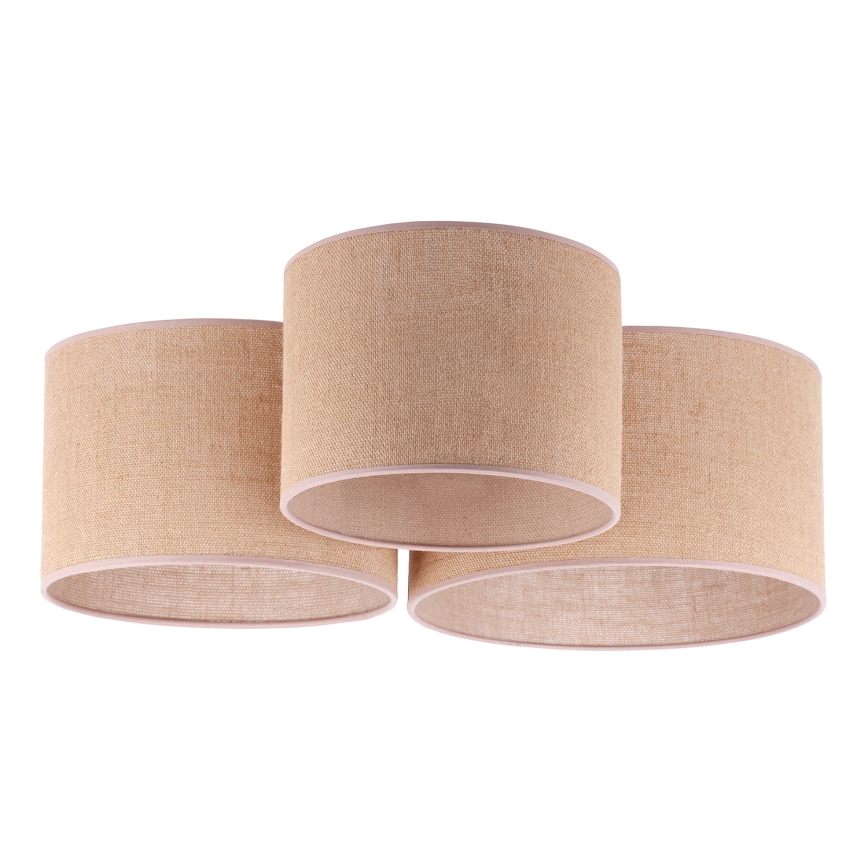Duolla - Kattovalo ROLLER TRIO 3xE27/60W/230V beige