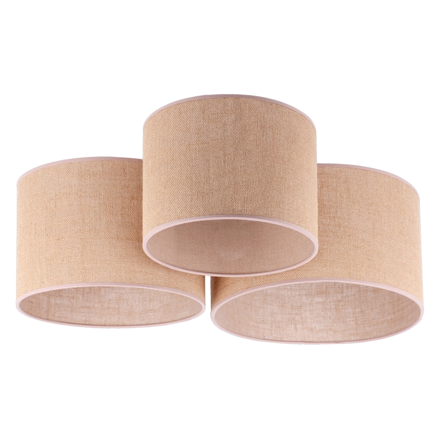 Duolla - Kattovalo ROLLER TRIO 3xE27/60W/230V beige