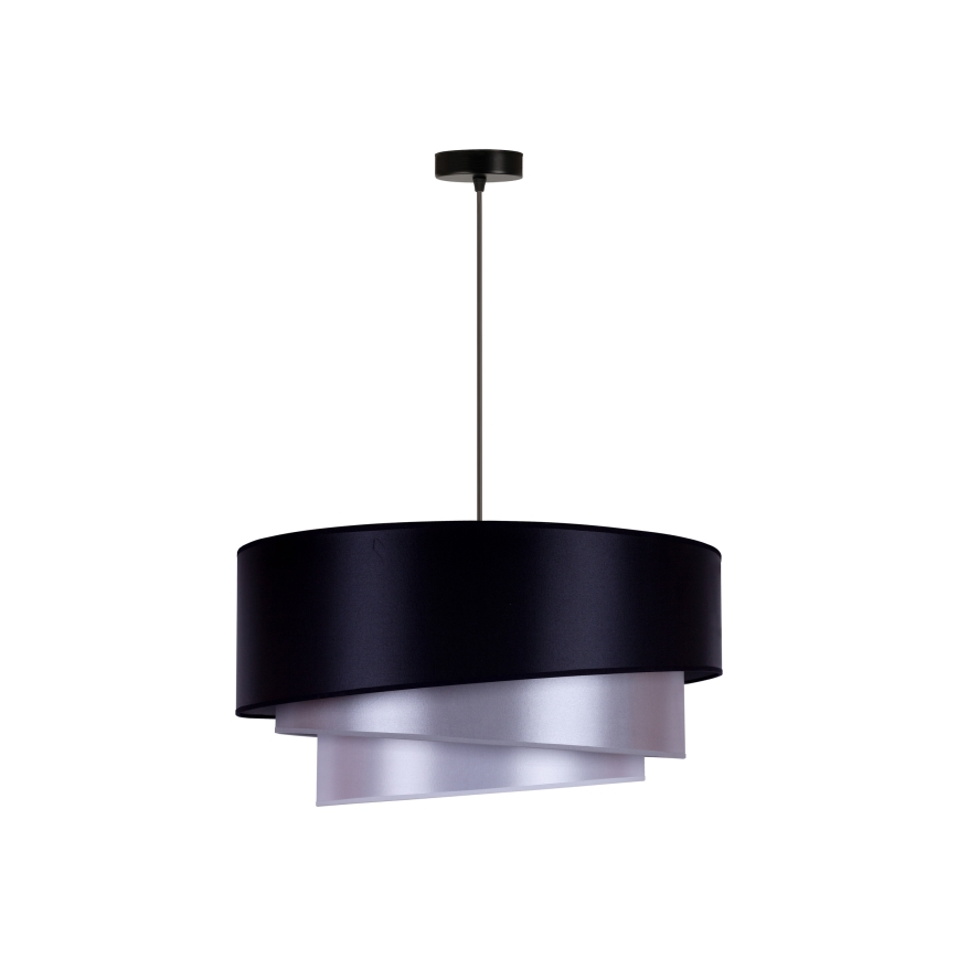 Duolla - Kattovalo TRIO 1xE27/15W/230V halkaisija 60 cm sininen/hopea