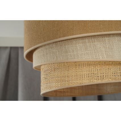 Duolla - Kattovalo YUTE TRIO 1xE27/15W/230V halkaisija 45 cm ruskea/harmaa/beige