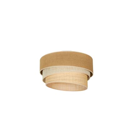 Duolla - Kattovalo YUTE TRIO 1xE27/15W/230V halkaisija 45 cm ruskea/harmaa/beige