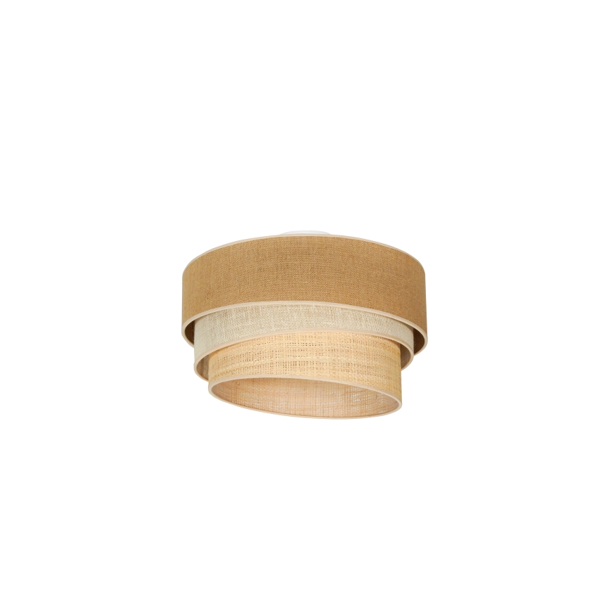 Duolla - Kattovalo YUTE TRIO 1xE27/15W/230V halkaisija 45 cm ruskea/harmaa/beige