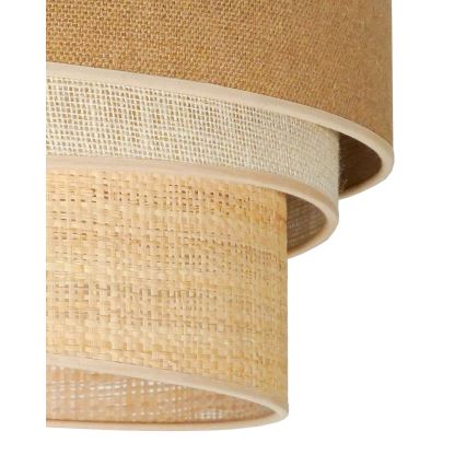 Duolla - Kattovalo YUTE TRIO 1xE27/15W/230V halkaisija 45 cm ruskea/harmaa/beige