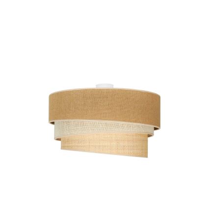 Duolla - Kattovalo YUTE TRIO 3xE27/15W/230V halkaisija 60 cm ruskea/harmaa/beige