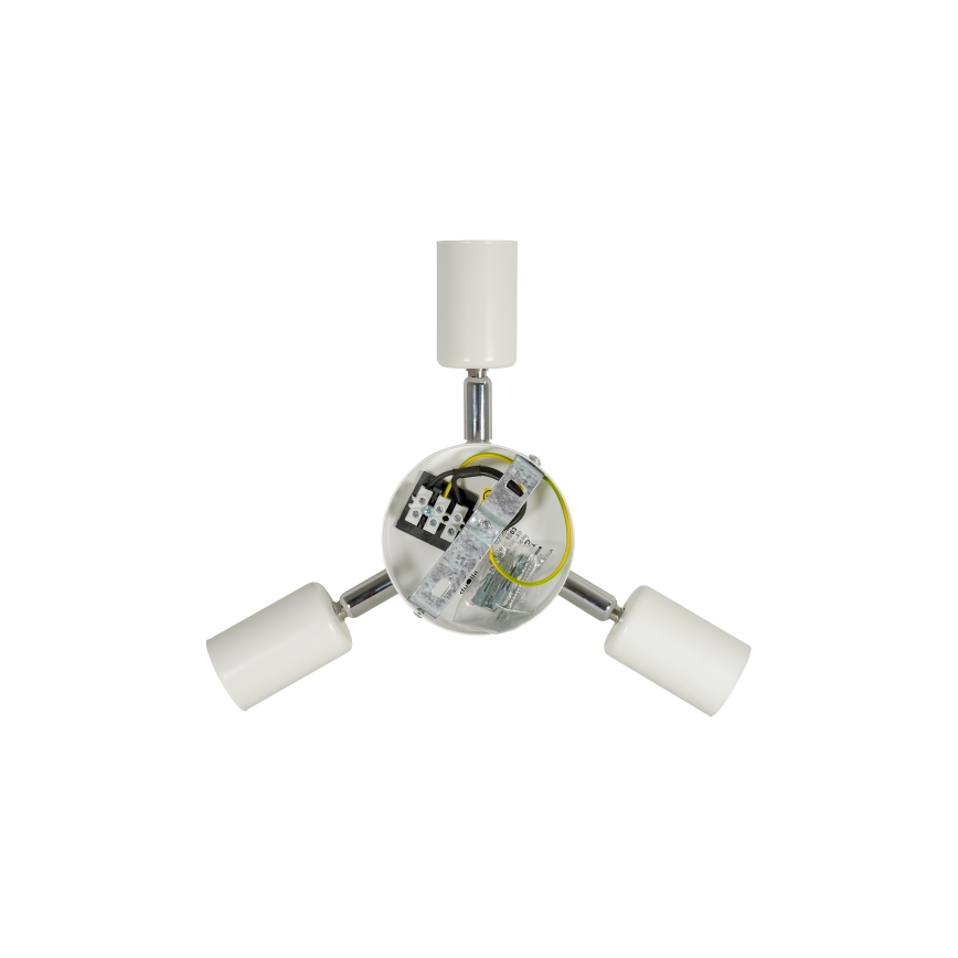 Duolla - Kattovalo YUTE TRIO 3xE27/15W/230V halkaisija 60 cm ruskea/harmaa/beige