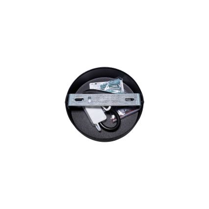 Duolla - Kiinteä kattokruunu BELL SHINY 1xE27/15W/230V halkaisija 25 cm hopea/musta