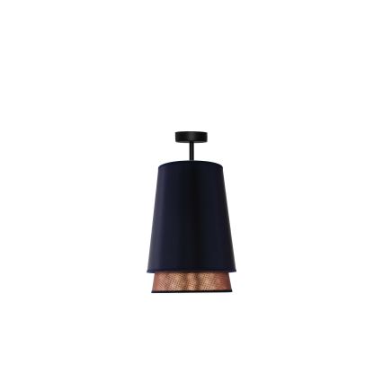 Duolla - Kiinteä kattokruunu BELL SHINY 1xE27/15W/230V halkaisija 25 cm sininen/kupari