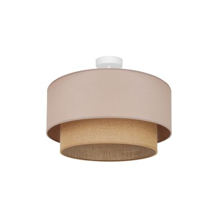 Duolla - Kiinteä kattokruunu  BOHO 1xE27/15W/230V halkaisija 45 cm beige/ruskea