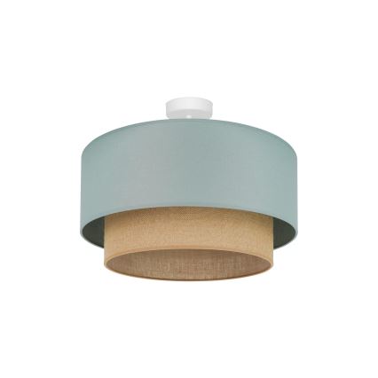 Duolla - Kiinteä kattokruunu  BOHO 1xE27/15W/230V halkaisija 45 cm vihreä/ruskea