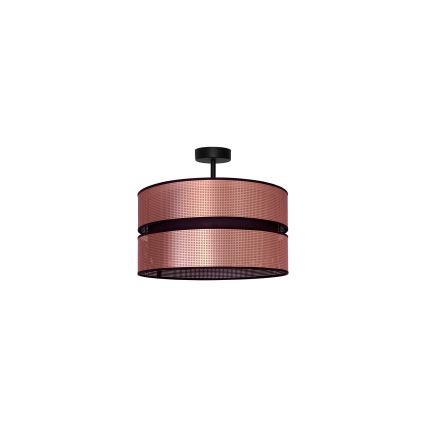 Duolla - Kiinteä kattokruunu COPPER SHINY 1xE27/15W/230V halkaisija 40 cm kupari/musta