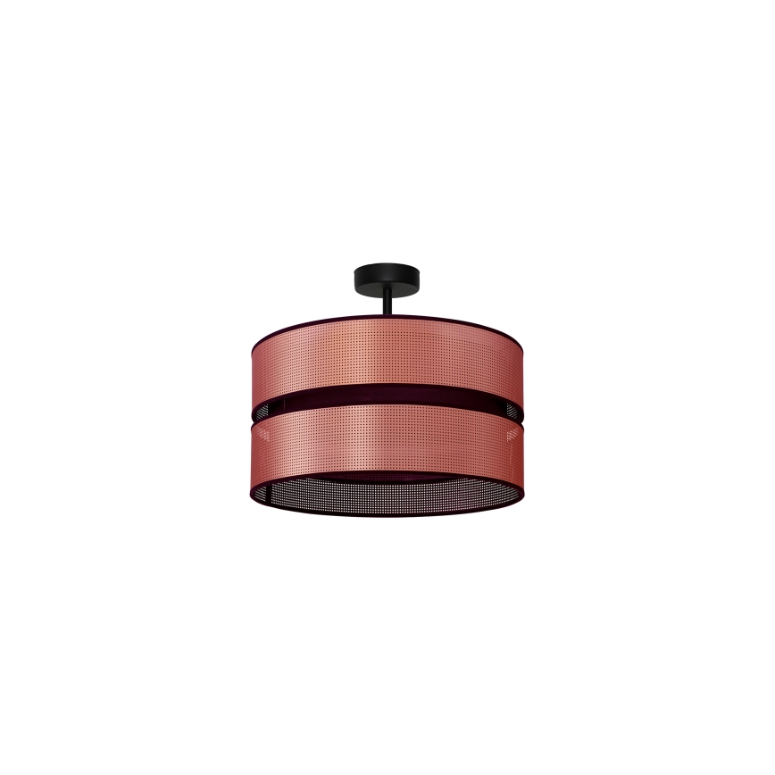 Duolla - Kiinteä kattokruunu COPPER SHINY 1xE27/15W/230V halkaisija 40 cm kupari/musta