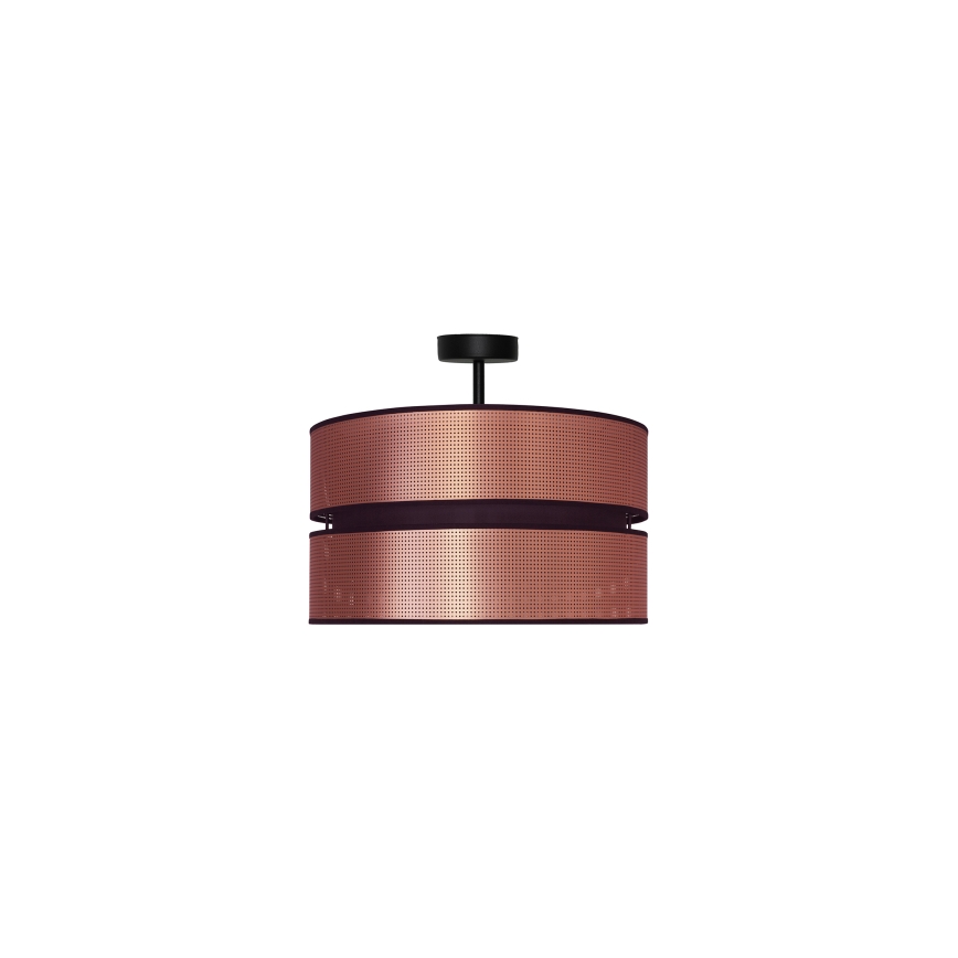 Duolla - Kiinteä kattokruunu COPPER SHINY 1xE27/15W/230V halkaisija 40 cm kupari/musta