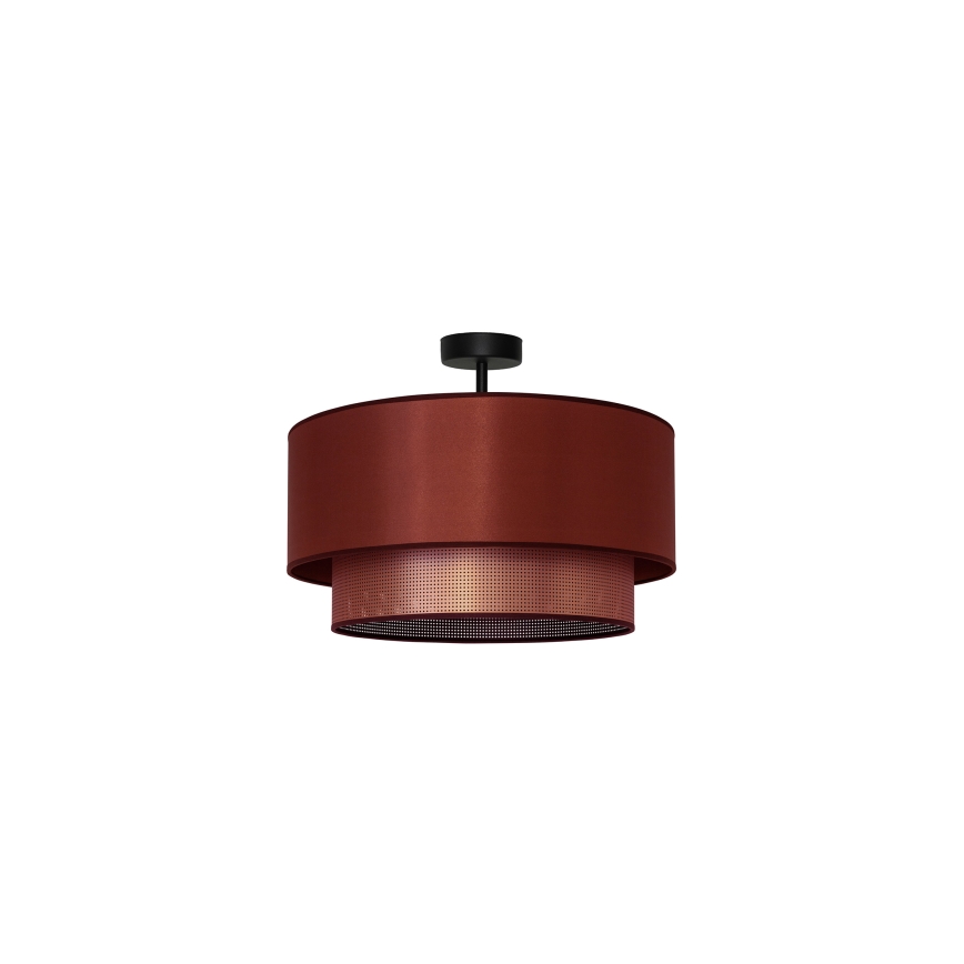 Duolla - Kiinteä kattokruunu COPPER SHINY 1xE27/15W/230V halkaisija 45 cm kupari