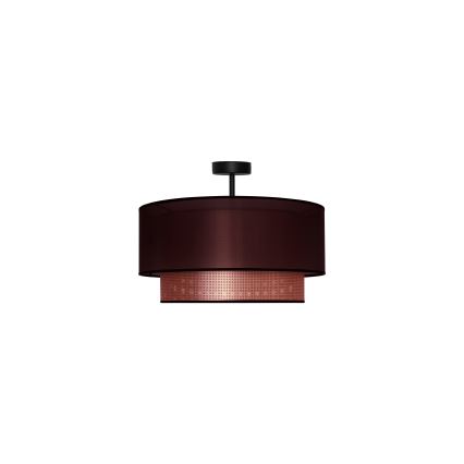 Duolla - Kiinteä kattokruunu COPPER SHINY 1xE27/15W/230V halkaisija 45 cm ruskea/kupari