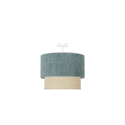 Duolla - Kiinteä kattokruunu CORDUROY 1xE27/15W/230V halkaisija 40 cm sininen/beige