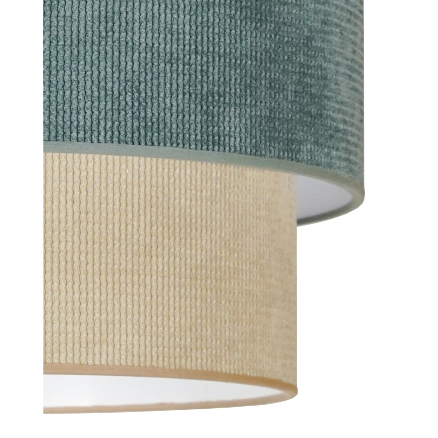 Duolla - Kiinteä kattokruunu CORDUROY 1xE27/15W/230V halkaisija 40 cm sininen/beige
