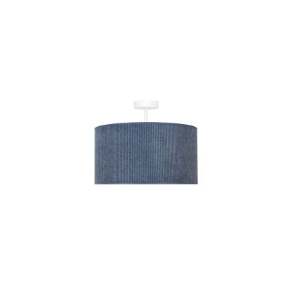 Duolla - Kiinteä kattokruunu CORDUROY 1xE27/15W/230V halkaisija 40 cm tummansininen