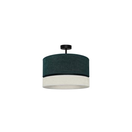 Duolla - Kiinteä kattokruunu DOUBLE 1xE27/15W/230V halkaisija 40 cm vihreä/harmaa