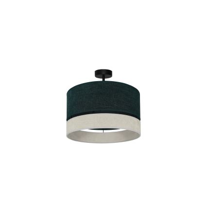 Duolla - Kiinteä kattokruunu DOUBLE 1xE27/15W/230V halkaisija 40 cm vihreä/harmaa