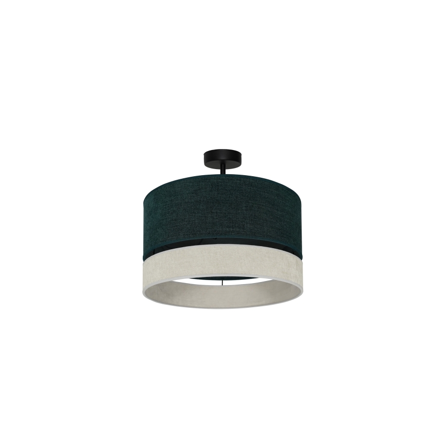 Duolla - Kiinteä kattokruunu DOUBLE 1xE27/15W/230V halkaisija 40 cm vihreä/harmaa