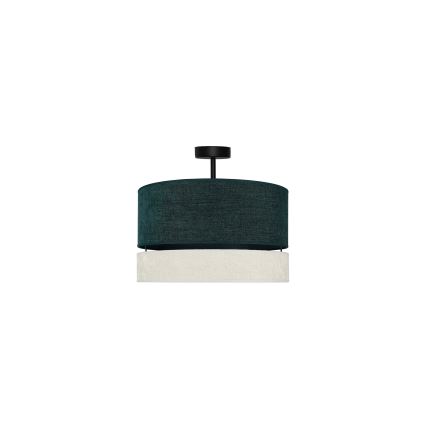 Duolla - Kiinteä kattokruunu DOUBLE 1xE27/15W/230V halkaisija 40 cm vihreä/harmaa