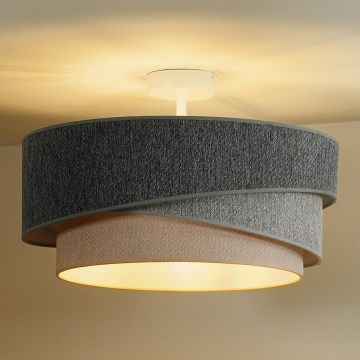 Duolla - Kiinteä kattokruunu KOBO ECO RECYCLING 1xE27/15W/230V halkaisija 45 cm vihreä/harmaa/kerma