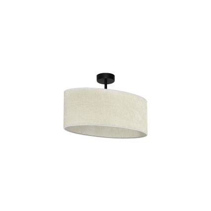 Duolla - Kiinteä kattokruunu OVAL 1xE27/15W/230V harmaa