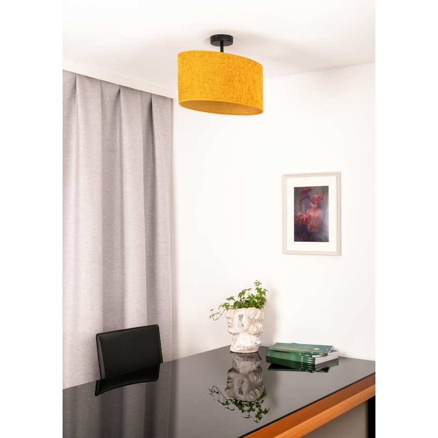 Duolla - Kiinteä kattokruunu OVAL 1xE27/15W/230V ruskea