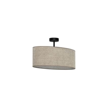 Duolla - Kiinteä kattokruunu OVAL 1xE27/15W/230V ruskea
