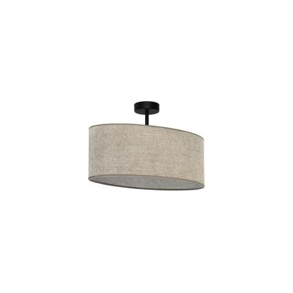 Duolla - Kiinteä kattokruunu OVAL 1xE27/15W/230V ruskea