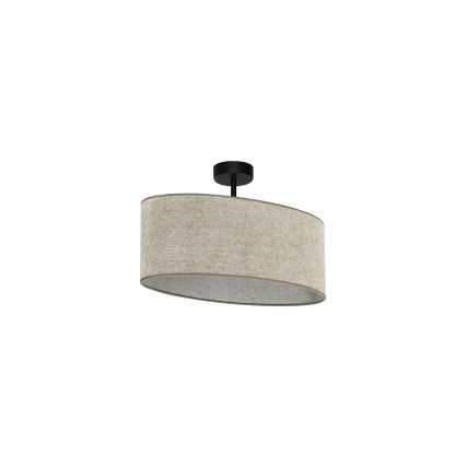 Duolla - Kiinteä kattokruunu OVAL 1xE27/15W/230V ruskea