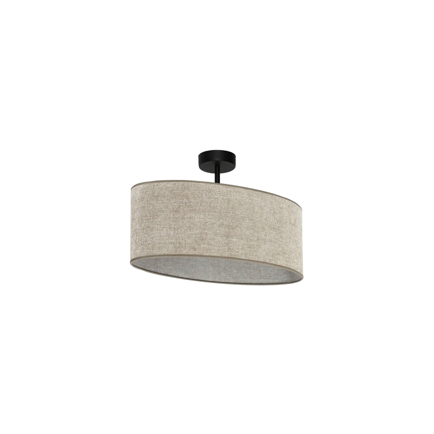 Duolla - Kiinteä kattokruunu OVAL 1xE27/15W/230V ruskea