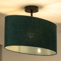 Duolla - Kiinteä kattokruunu OVAL 1xE27/15W/230V vihreä