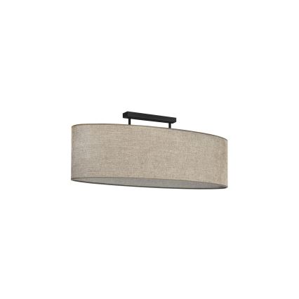 Duolla - Kiinteä kattokruunu OVAL 2xE27/15W/230V ruskea