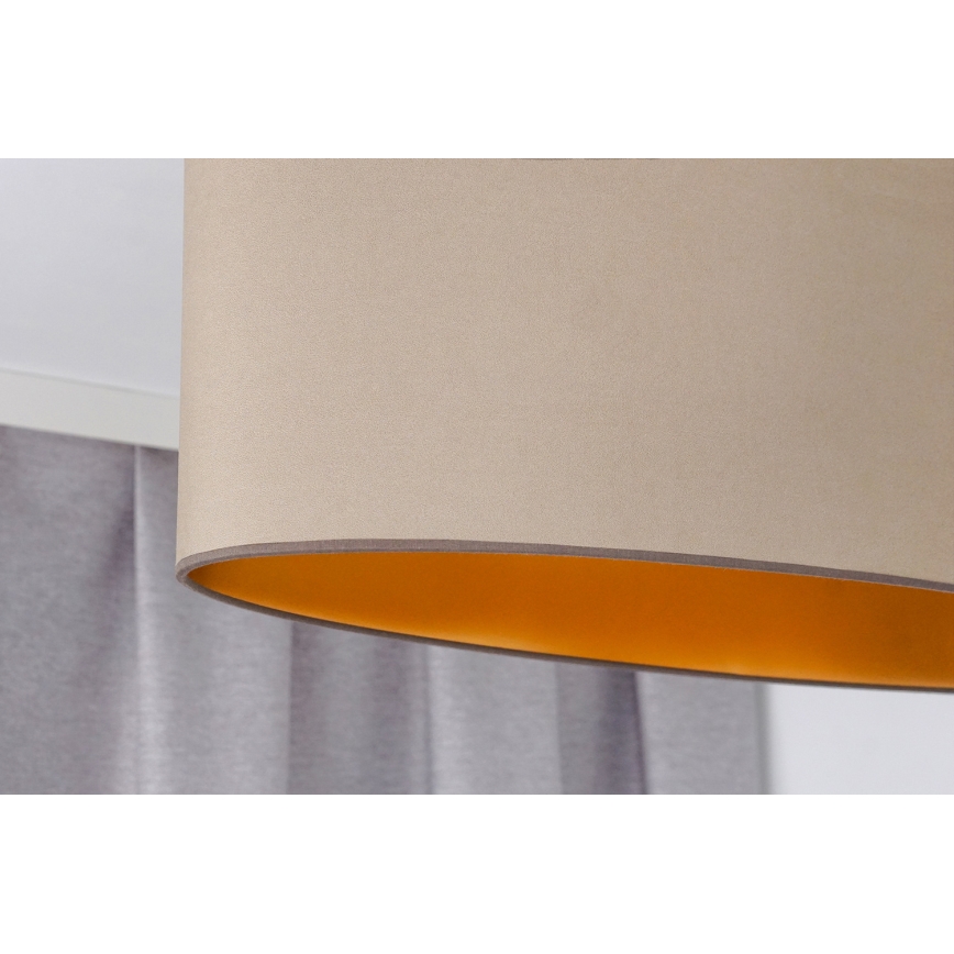 Duolla - Kiinteä kattokruunu OVAL VEGAN 1xE27/15W/230V beige
