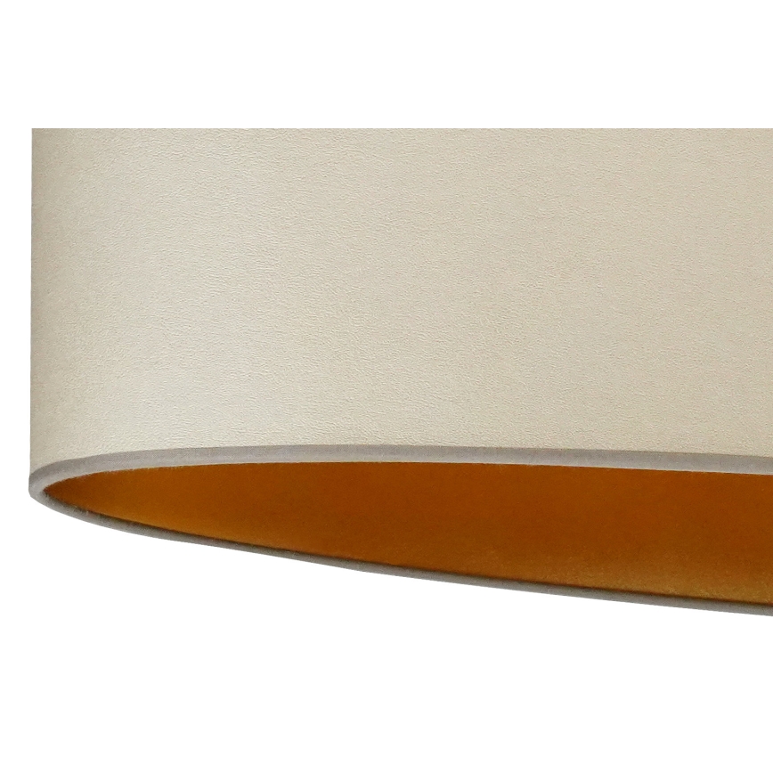 Duolla - Kiinteä kattokruunu OVAL VEGAN 1xE27/15W/230V beige