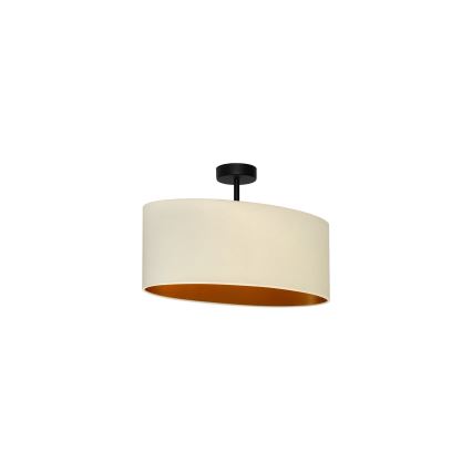 Duolla - Kiinteä kattokruunu OVAL VEGAN 1xE27/15W/230V kerma
