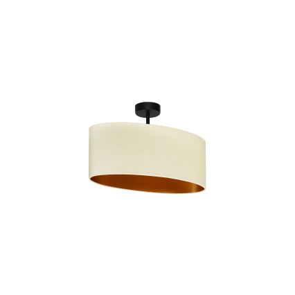 Duolla - Kiinteä kattokruunu OVAL VEGAN 1xE27/15W/230V kerma
