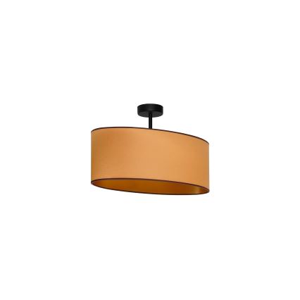 Duolla - Kiinteä kattokruunu OVAL VEGAN 1xE27/15W/230V ruskea