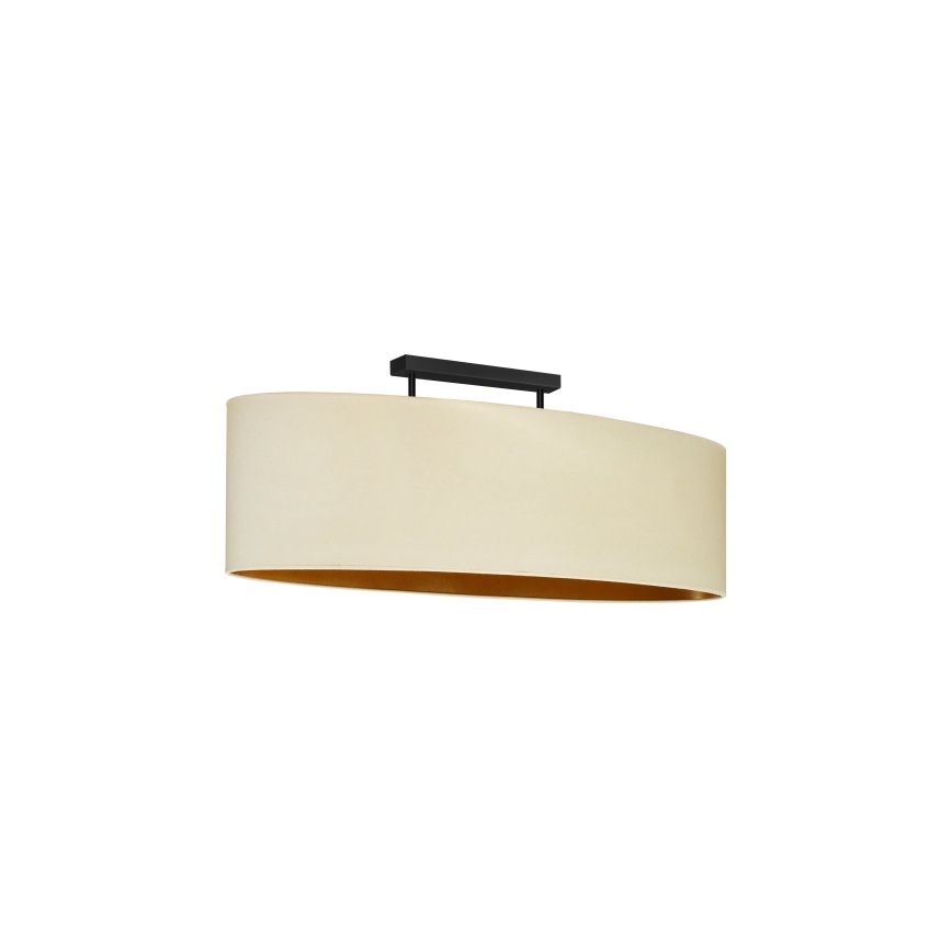 Duolla - Kiinteä kattokruunu OVAL VEGAN 2xE27/15W/230V kerma