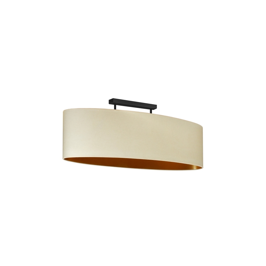 Duolla - Kiinteä kattokruunu OVAL VEGAN 2xE27/15W/230V kerma