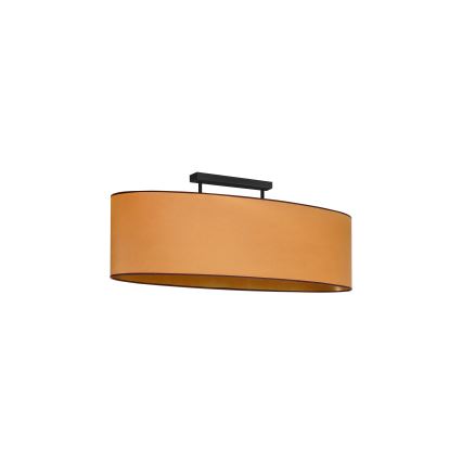 Duolla - Kiinteä kattokruunu OVAL VEGAN 2xE27/15W/230V ruskea